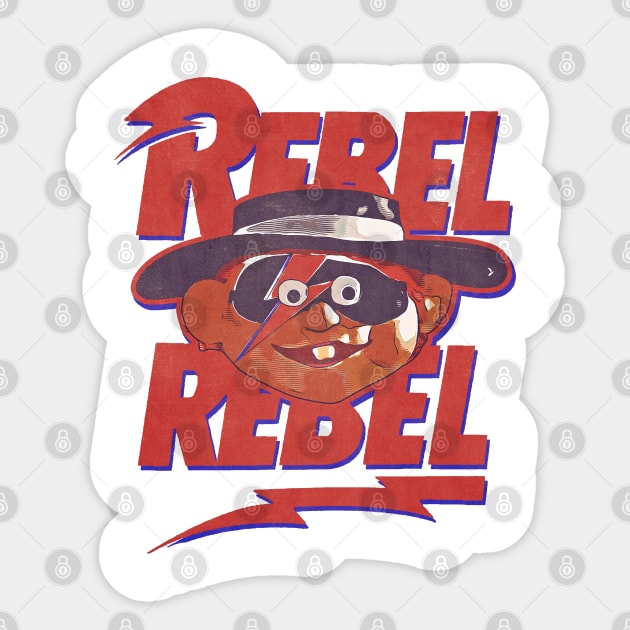 Rebel Hamburglar Sticker by creativespero